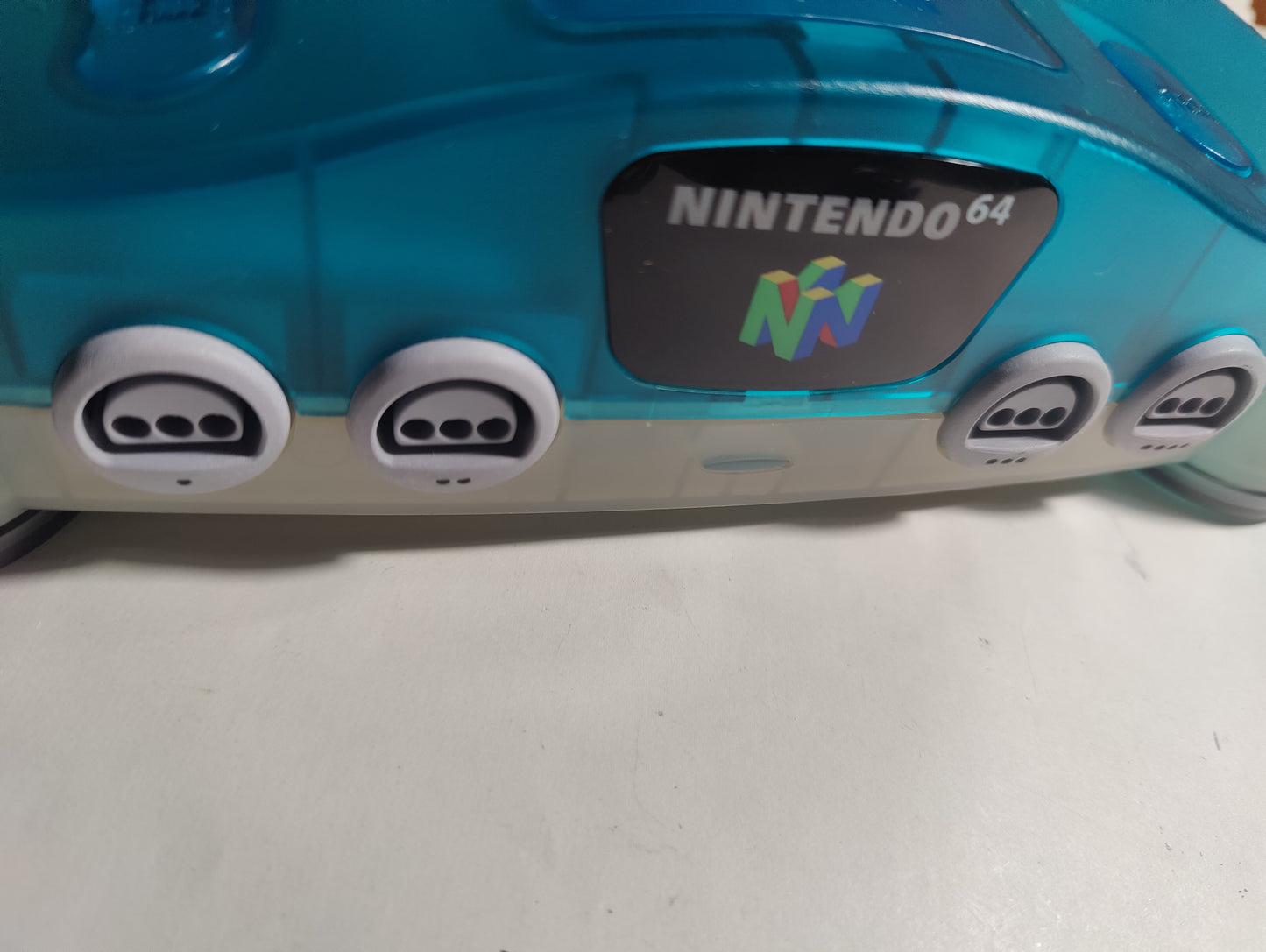 N64 Funtastic Ice Blue Region Free Nintendo 64 Console #1