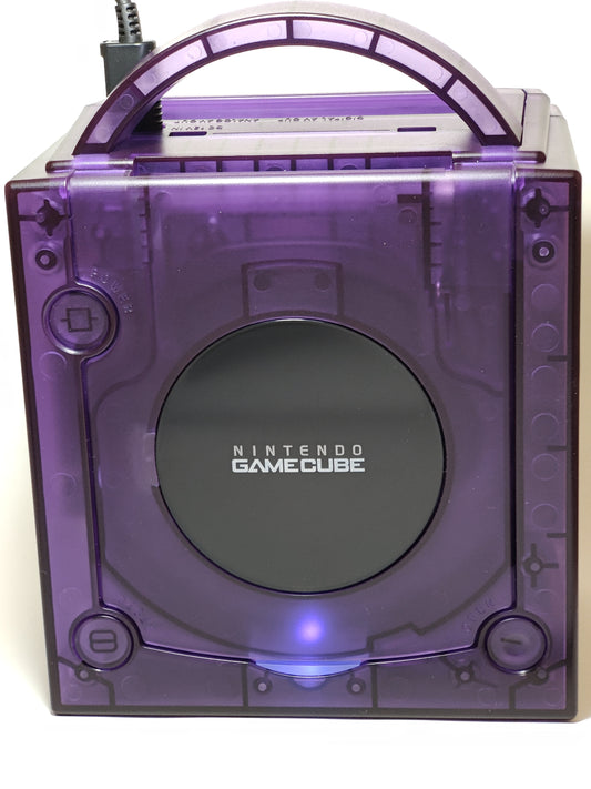 Nintendo GameCube Purple with PICOBOOT + PLUTO-IIx HDMI + RECAPPED +128GB MicroSD #100