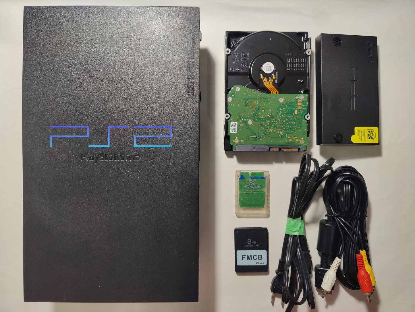 PlayStation 2 with 8TB +HDD Adapter + FMCB Memory card #10