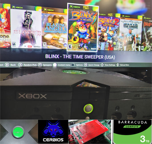 Xbox Original with 3TB HDD Aladdin XT PLUS2 #1