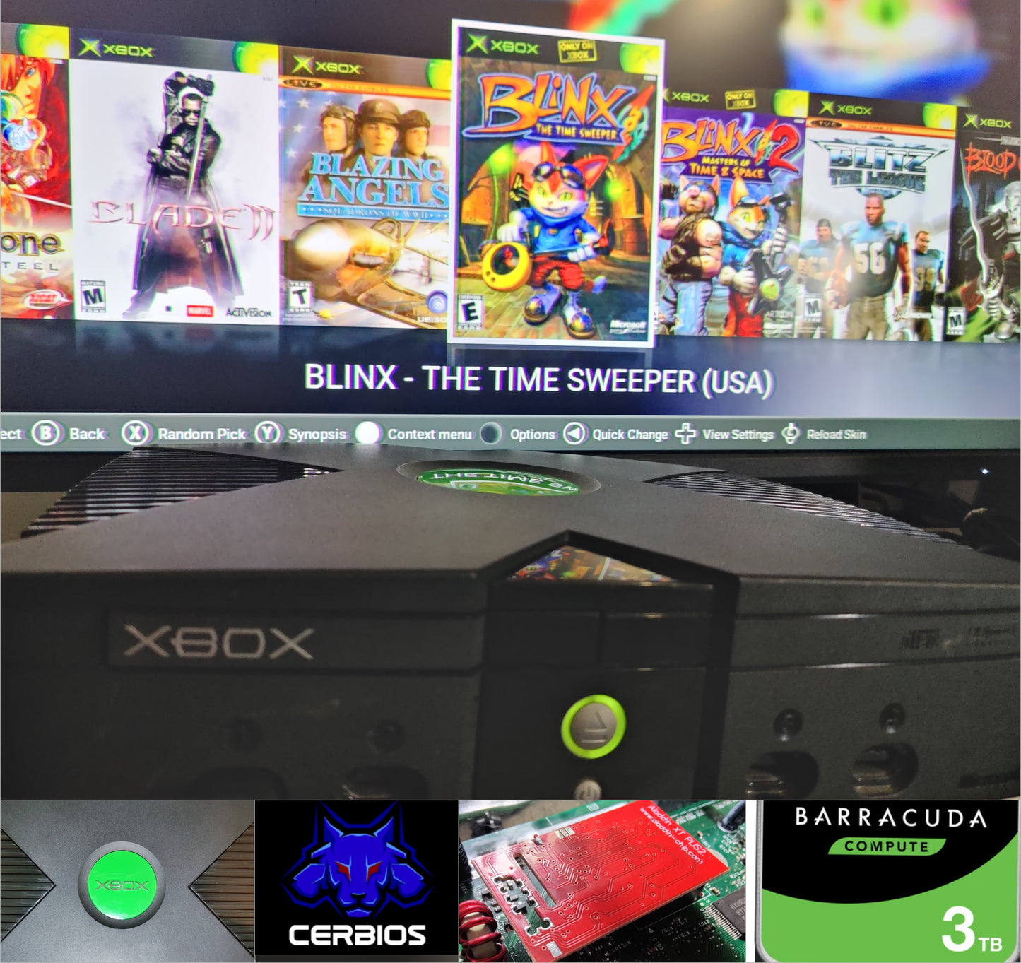 Xbox Original with 3TB HDD Aladdin XT PLUS2 #2