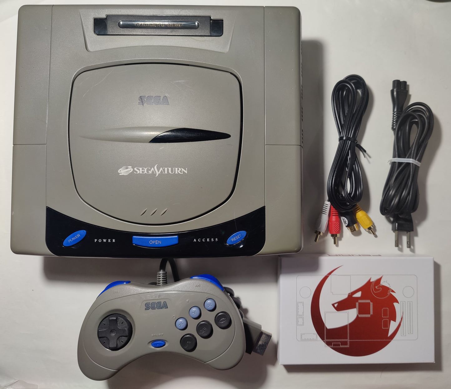 Sega Saturn with Fenrir + 256GB MicroSD Gray #62