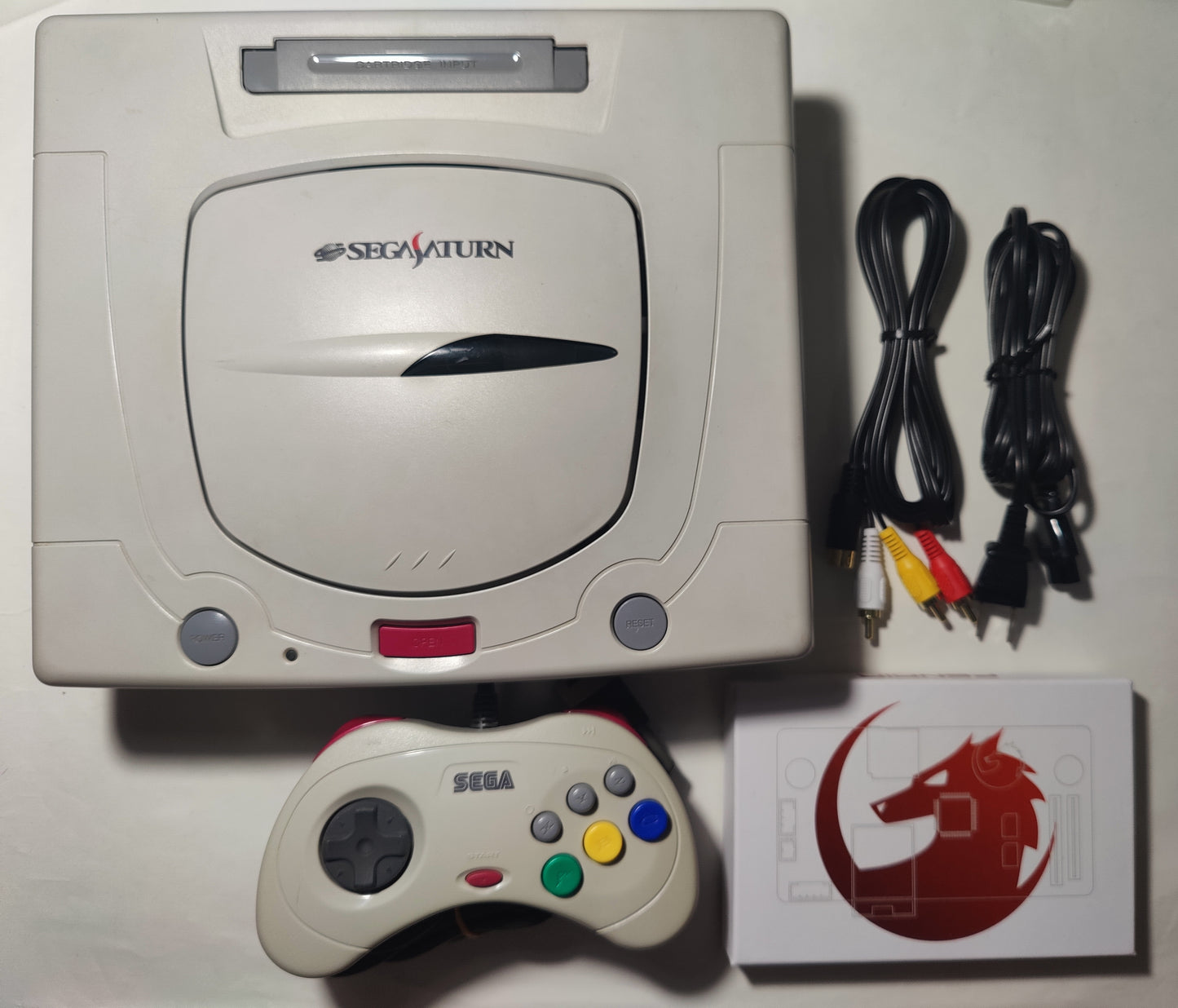 Sega Saturn with Fenrir + 256GB MicroSD White #67