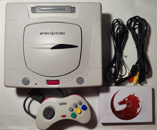 Sega Saturn with Fenrir + 256GB MicroSD White #69