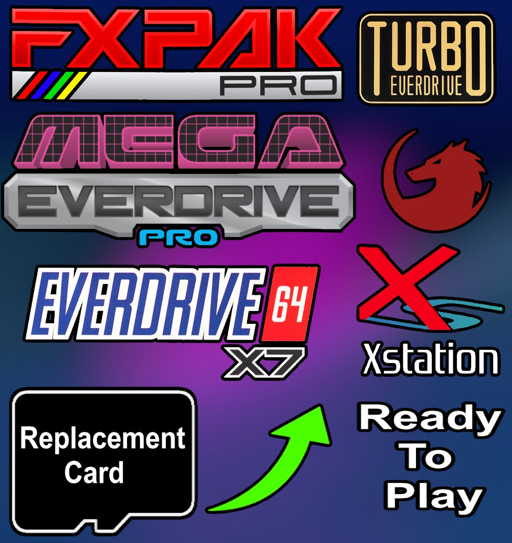 EverDrive & ODE Loaded Game Replacement MicroSD Card Plug & Play