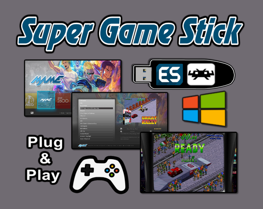 Super Game Stick  (64GB) (12,000+Games) - Plug & Play | Windows PC